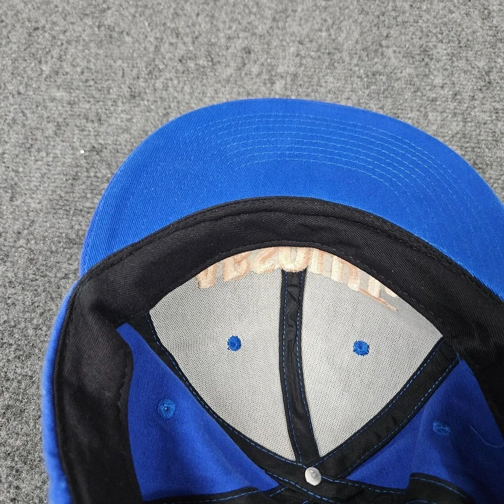 Y2K Absolut Vodka Snapback Hat Blue Logo Promo Cap Streetwear Barware Dadhat